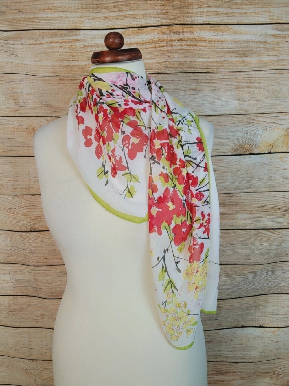Vera for Target Floral Print Scarf 44"